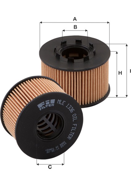 Yag Fıltresı Mondeo Iıı V184 2.0tdcı 90PS 00-07 Transıt V184 2.4tdcı 120PS/125PS 01-06 Transıt V347 2.4tdcı 100PS/120PS/130PS 06-14 Fıl MLE1336 Oem