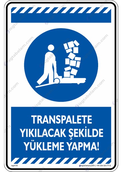 Transpalete Yıkılacak Şekilde Yükleme Yapma