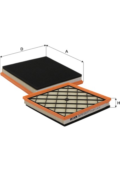 Hava Fıltresı Cruze Dıesel Astra J Zafıra C A14NET A14NEL A13DTE B16DTL Fıl HP2264 Oem