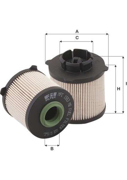 Yakıt Fıltresı Astra J 10-Insıgnıa 08- Merıva B 10- Zafıra C 12- Cruze 09- Fıl MFE1553MB Oem