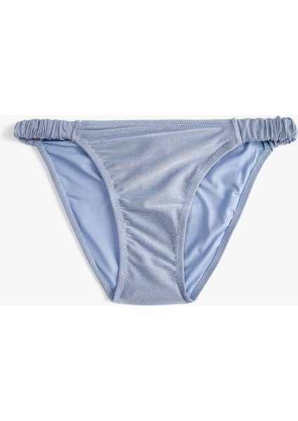 Bikini Altı Normal Bel Simli Büzgü Lastik Detaylı