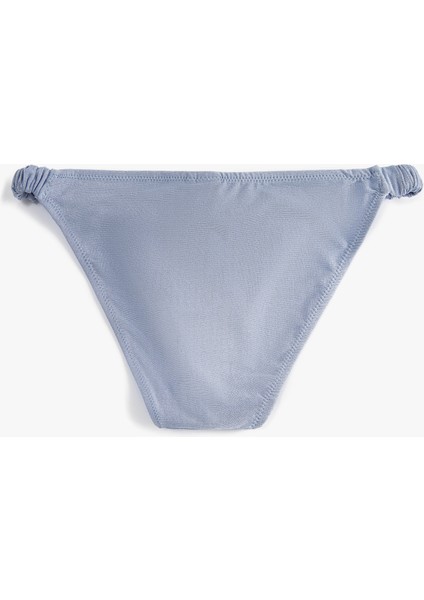 Bikini Altı Normal Bel Simli Büzgü Lastik Detaylı