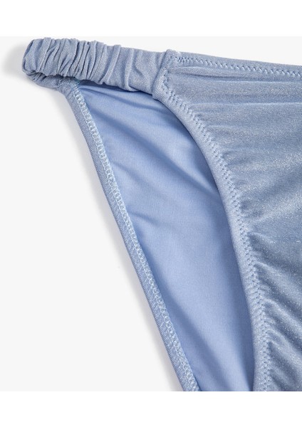 Bikini Altı Normal Bel Simli Büzgü Lastik Detaylı
