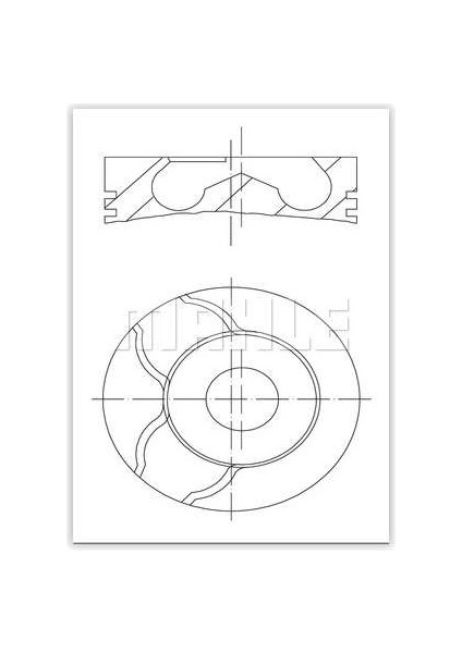 Motor Pıston Segman Clıo Kangoo 76.00MM 0.50 Pım Capı 26MM 1.5 Dcı K9K Mahle 0220102 Oem