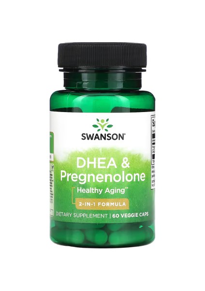 , Dhea (25 mg) & Pregnenolone (100 mg), 60 Veggie Caps