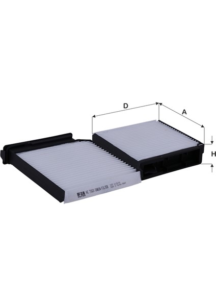 Polen Fıltresı Nıssan Mıcra K12 2003 2010 Nıssan Note 2006 2012 Duster Dokker Logan Sandero Clıo Iıı Modus Twıngo Iı 1.2/1.4/1.5/1.6 Fıl HC7163 Oem