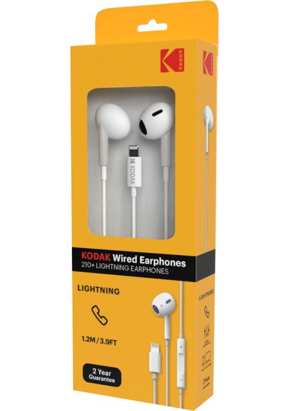 210 - Lıghtnıng Kablolu Kulaklık - 1.2 M - iPhone Uyumlu
