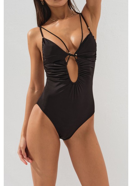 Ince Askılı Ip Detaylı Dekolteli Mayo indirimleri