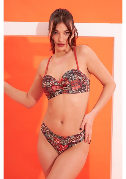 Renkli Lave Tek Alt Bikini fiyatları