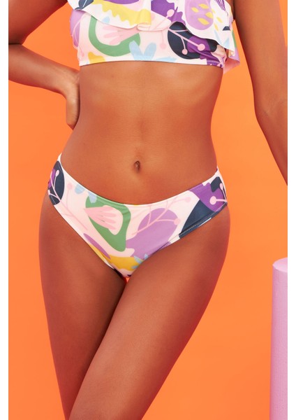 Renkli Verano Tek Alt Bikini