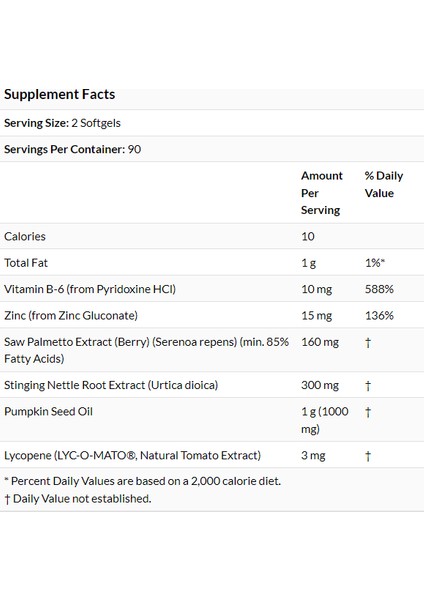 Prostate Support, 180 Softgels