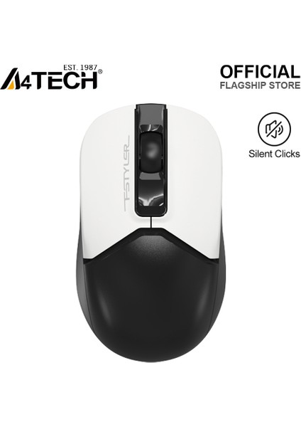 A4 Tech FG12S Panda (Siyah-Beyaz) Fstyler  2,4ghz Kablosuz, Sessiz Optik Mouse, 10-15METRE, 3 Buton, Nano Alıcı