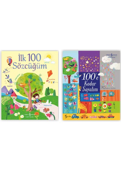 Ilk 100 Sözcüğüm - 100’E Kadar Sayalım - (Sert Kapak) 2 Kitap Set - Felicity Brooks