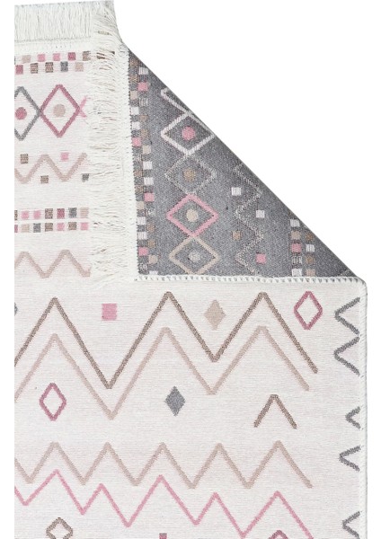 Arya Ar 05 Beige Pink %100 Geri Dönüşümlü Pamuktan Çift Taraflı Yıkanabilir Modern Dekoratif Kilim modelleri