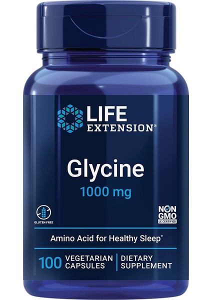Glycine 1000 mg Promotes Relaxation Healthy Sleep Glucose Fructose Metabolism 100 Kapsul