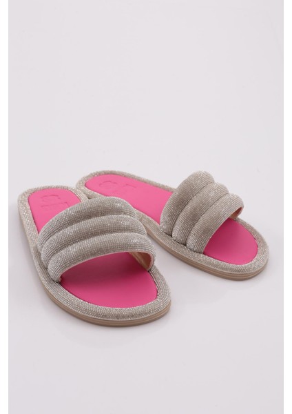 3060 Kadin Düz Taban Taşli Terlik fiyatları