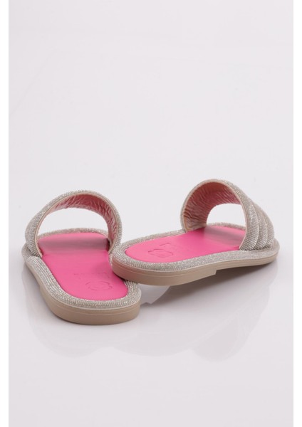 3060 Kadin Düz Taban Taşli Terlik modelleri