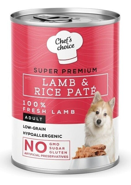 Kuzulu Pirinçli Ezme Konserve Yetişkin Köpek Maması 400 gr fiyatları