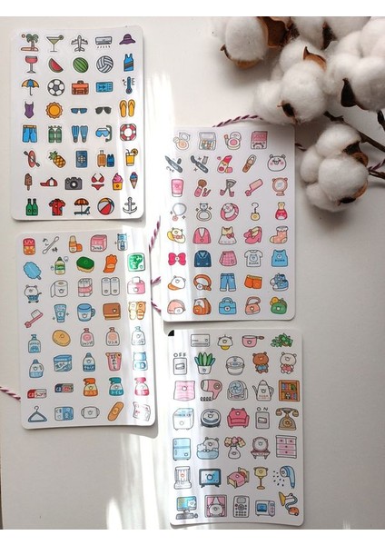 Mini Boy Ajanda Planner Etiket Sticker Set