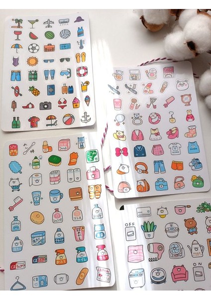 Mini Boy Ajanda Planner Etiket Sticker Set fiyatları
