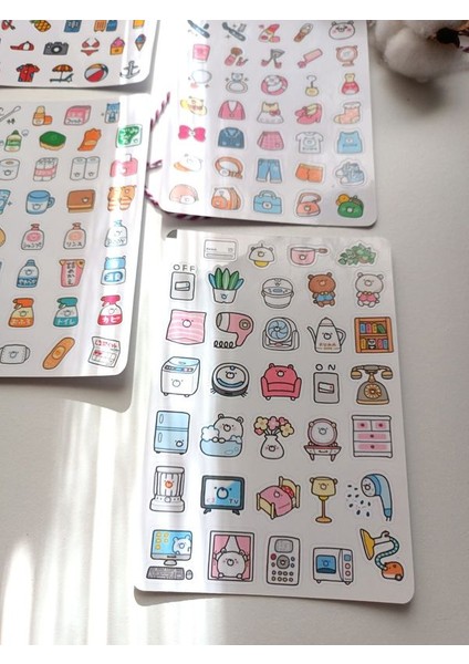 Mini Boy Ajanda Planner Etiket Sticker Set modelleri
