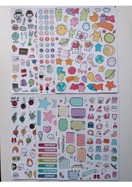 400 Adet Planner Etiket Sticker Ajanda Günlük Bullet Journal Scrapbook