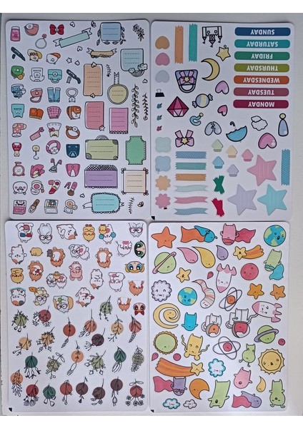 400 Adet Planner Etiket Sticker Ajanda Günlük Bullet Journal Scrapbook fiyatları