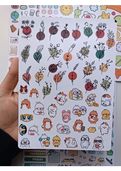 400 Adet Planner Etiket Sticker Ajanda Günlük Bullet Journal Scrapbook modelleri