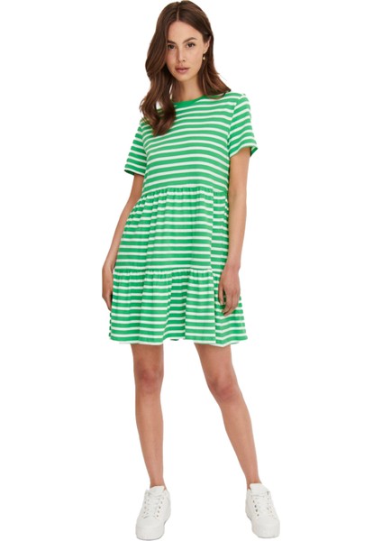 Onlmay S/s O-Neck Peplum Dress Kadın Elbise - 15286934 fırsatları