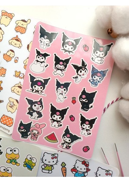 Sanrio Hello Kitty 88 Adet Etiket Sticker Set