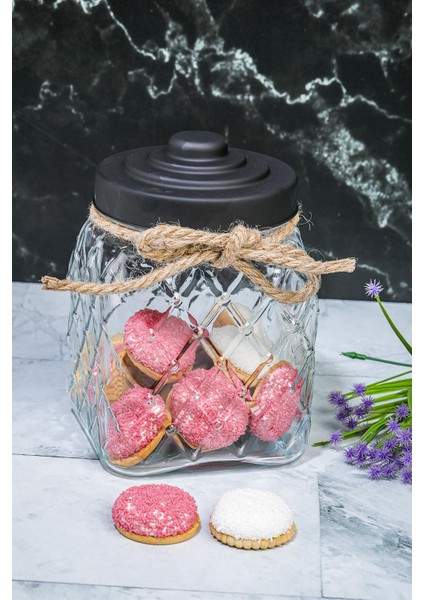 Nostalji Serisi Büyük Boy 2,5 Lt 20 cm Cam Kavanoz