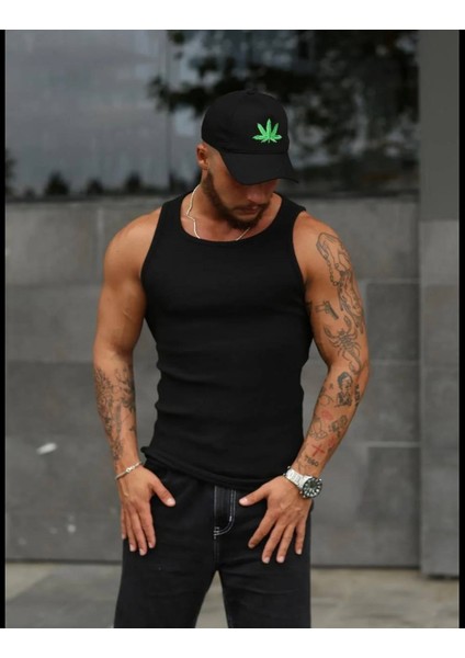 Unisex Likralı Fitilli Atlet