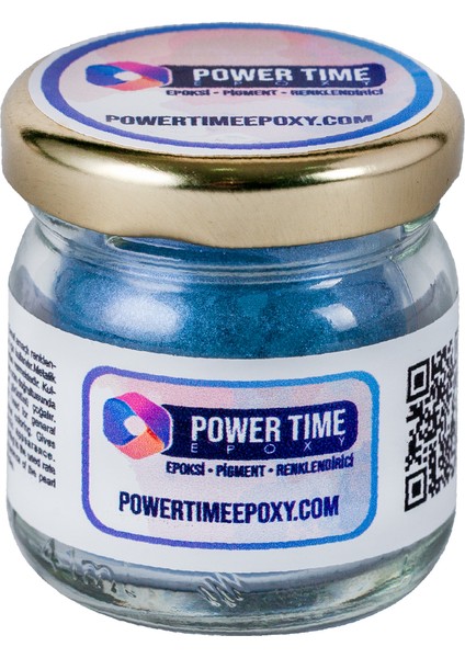 Power Time Epoxy 21'li Toz Sedefli Epoksi Pigment Boya Seti