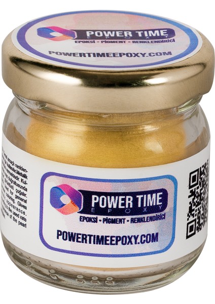 Power Time Epoxy 21'li Toz Sedefli Epoksi Pigment Boya Seti