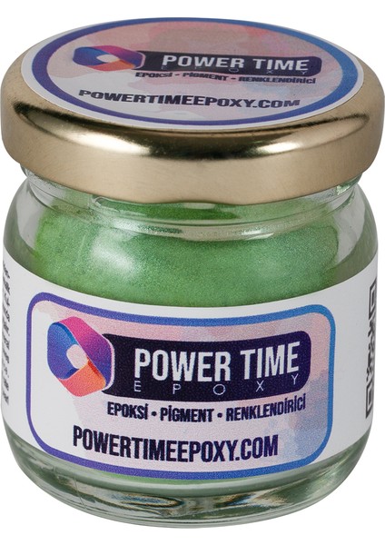 Power Time Epoxy 21'li Toz Sedefli Epoksi Pigment Boya Seti