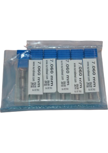 Eurodiesel 6.995 mm 6 Adet Set Common Rail Elektronik Ünite Enjektör Kontrol Vanası Çekirdeği