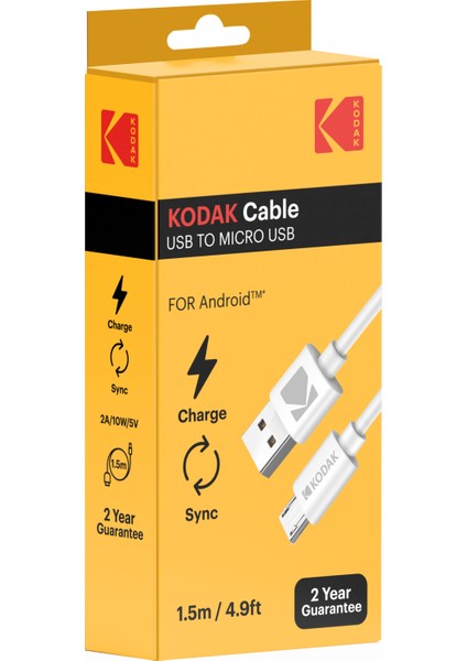 Android Için USB - Mikro USB Kablo - 1.5 Metre