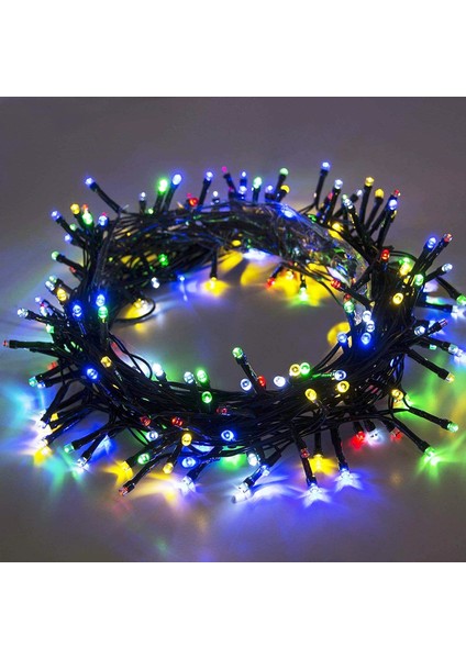 DEKOR YILBAŞI NOEL IŞIKLARI 50 METRE RENKLİ LED IŞIK 220V FİŞLİ SİYAH KABLO IŞIK PROFESYONEL KALİTE modelleri