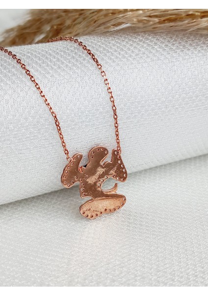 K925 Ayar Gümüş Zirkon Taşlı Gold Mickey Mause Genç-yetişkin-çocuk Kolye Yılbaşı Yeni Yıl Hediye