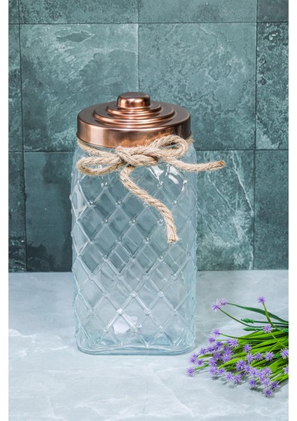 Lüx Özel Tasarım 30 Cm 4.5 Lt Cam Kavanoz