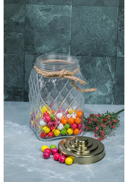 Lüx Özel Tasarım 25 Cm 3.5 Lt Cam Kavanoz fırsatları