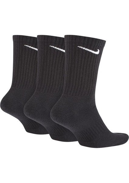 Everyday Cushioned Training Crew 3lü Unisex Siyah Çorap SX7664-010