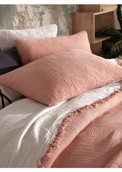 4 Katlı Multi Muslin %100 Pamuk Tek Kişillik Yatak Örtüsü 160X240CM