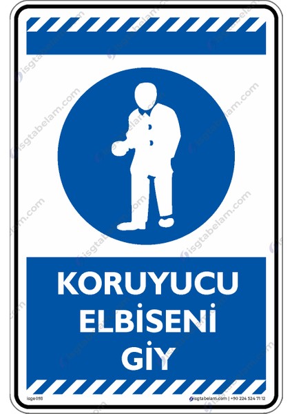 Koruyucu Elbiseni Giy/25x35cm/Etiket