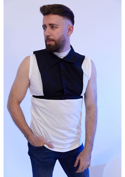 Erkek Gömlek Yakası Siyah