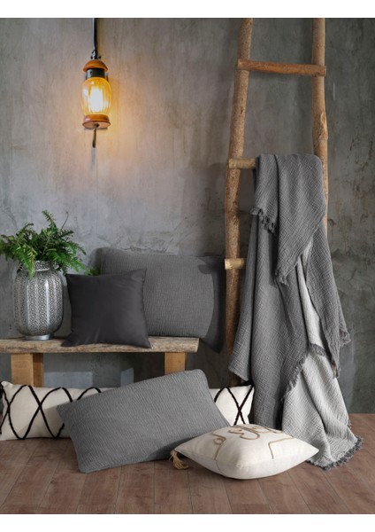 4 Katlı Multi Muslin %100 Pamuk Tek Kişillik Yatak Örtüsü 160X240CM