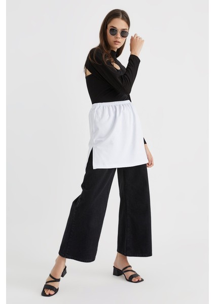 Beyaz Penye Içlik Etek fiyatları