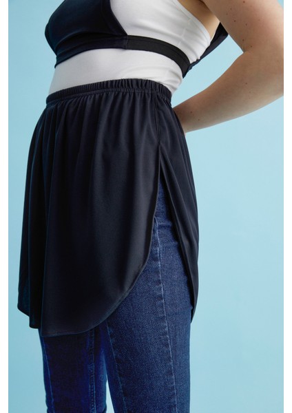 Kavisli Içlik Etek - Siyah modelleri