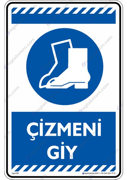 Çizmeni Giy/25x35cm/Etiket