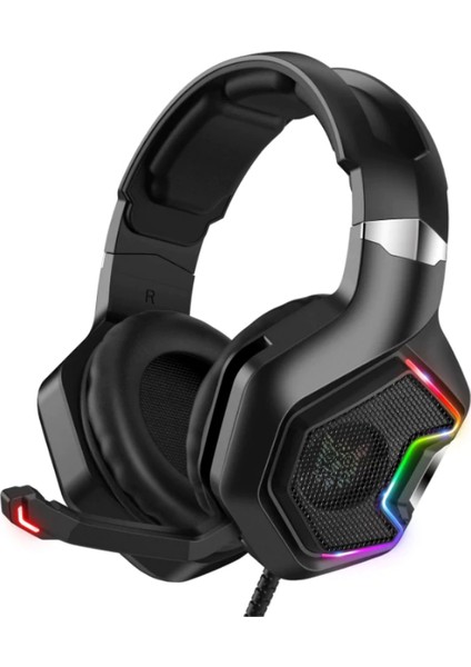 Hafif Portatif Kolayca Katlanıp Taşınabilir Dizayn Kulaklık (Onikuma K10 Pro Rgb Oyuncu Kulaklığı 3.5mm) fiyatları